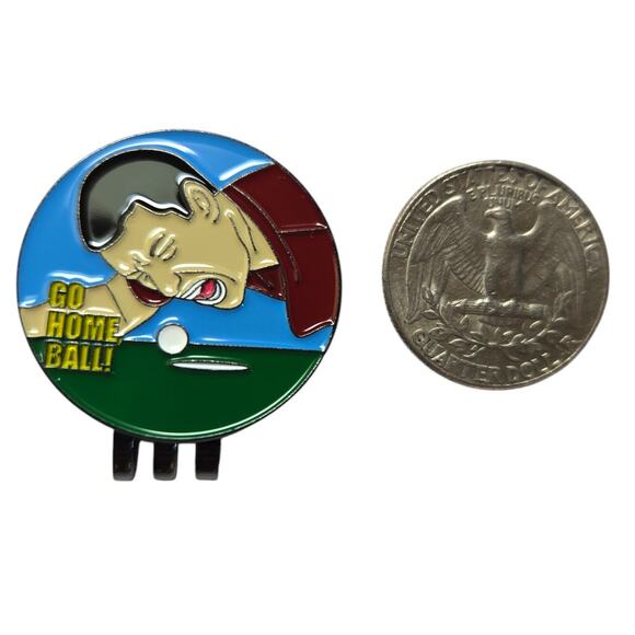 Unbranded Other - Happy Gilmore Inspired Golf Ball Marker -Go Home Ball